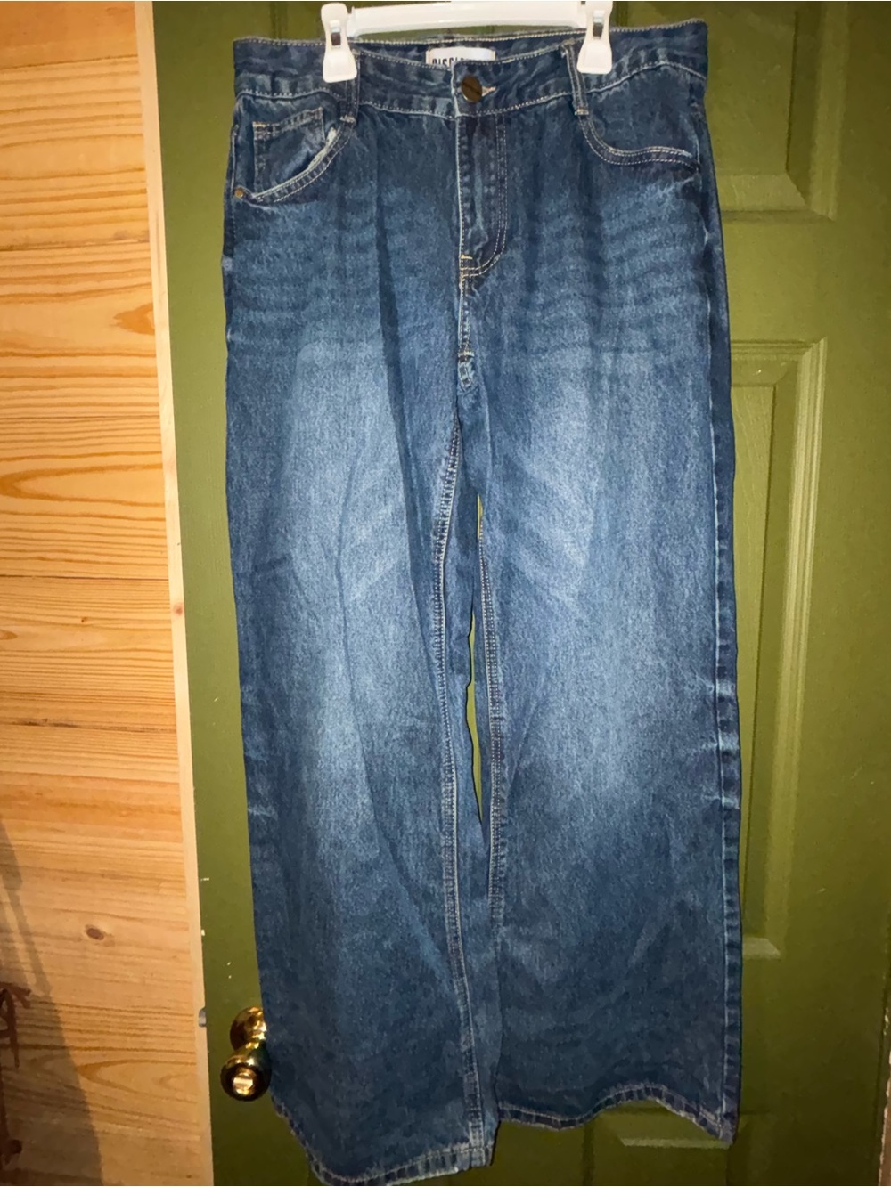 Classic Wide Leg Jeans - Blue